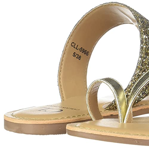 Image of Carlton London Women's Gold Fashion Sandals