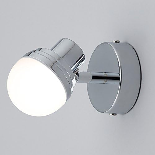 LITECRAFT Skipton Bathroom LED Mini Globe Wall Light in Chrome IP44 Rated (Single)