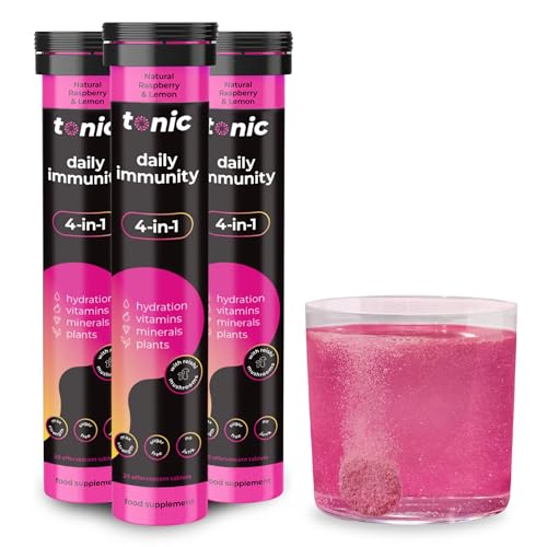 Tonic Health Daily Immunity Tablets - 4-in-1 Effervescent Mu