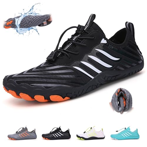 Genérico Zapatillas Descalzas con conexión a Tierra for Hombre y Mujer, Suaves, cómodas y Ligeras for Exteriores.(Negro,41 EU)