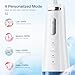 ZDMATHE 300ML Cordless Water Flossers Picks for Teeth, IPX7 Waterproof Portable Water Flosser with 4 Pressure Modes, 2000mAh Rechargeable Water Dental Flosser for Home Travel (Blue&White)