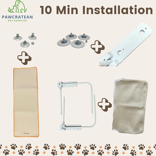 Rascador de pared para gatos con hamaca y juguetes miniatura 2