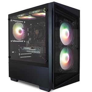 ionz PC Gaming – Desktop Computer, Intel i5-11400F, Nvidia RTX 3050, 16GB RAM, 1TB SSD, 550W+ PSU, Windows Home, WiFi Black – G1