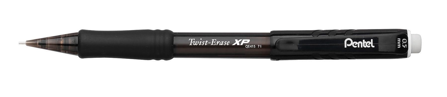 Pentel Matita meccanica,Ricaricabile piombo/gomma,.5mm,12/BX, Nero