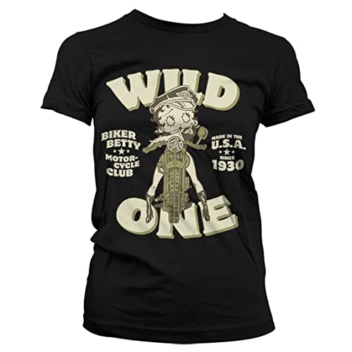 Betty Boop Officiellement sous Licence MC Club Hommes T-Shirt (Noir), XX-Large Cover