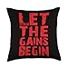 Bodybuilding - Let The Gains Begin Throw Pillow