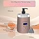 JOJOCOSMO Massageöl Wärmer,öl erwärmer massage mit zwei Ölflaschenspender, stufenloser Erwärmer von 30 bis 65 °C,Lotion Flaschenwärmer Spenderheizung,for Salon,Haushalt Massageöl Flaschenwärmer, Gold
