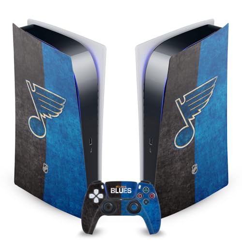 St Louis Blues Skin PS5 Digital Autocollant Vinyle Manette Head Case
