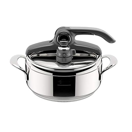 Lagostina Domina Vitamin Lagoeasy'Up Pentola a Pressione, 3.5 L, Acciaio Inox 18/10