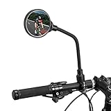 ROCKBROS Bike Mirror Handlebar Mount Safe Rear View Mirror Adjustable 360°Rotatable HD Wide Angle...