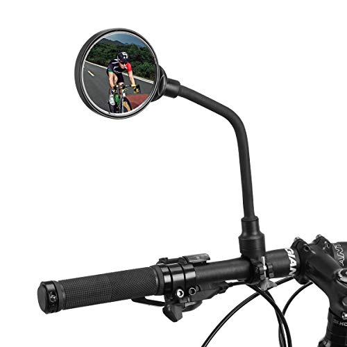 Rockbros Bike Mirror Handlebar Mount Safe Rear View Mirror Adjustable 360°Rotatable Hd Wide Angle Cycling Biking Clear Acrylic Convex Mirror Bike Bicycle Accessories For Men Women #TOP3