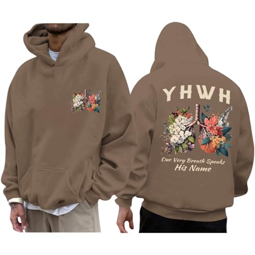 Christian Yhwh Hoodie For Men Jesus God Hoodies Faith Religious Hooded Sweatshirts Bible Verse Inspirational Pullover
