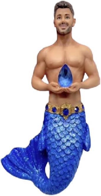 December Diamonds 55-55497 September Sapphire Merman Ornament 4.5 Inches