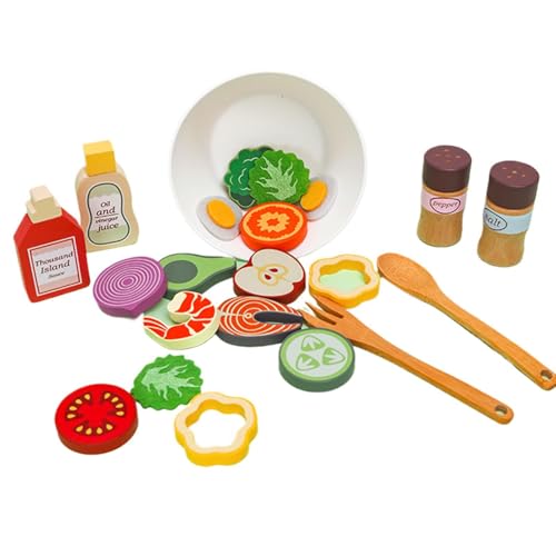 Jeu à salade en bois écologique qui stimule l'imagination des filles