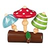 Moses. 16121 Krabbelkäfer Pilz-Kreisel-Set | 3 Bunte Kinderkreisel aus Holz | Für Kinder ab 3 Jahren
