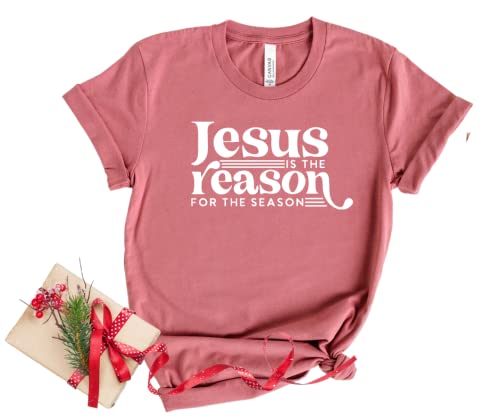 Miniatura 4 de Jesus Is The Reason For The Season Shirt, Christmas Shirts for Women Plus Size, Faith Based Christmas Tshirt, Stocking Stuffers Christian Gifts,