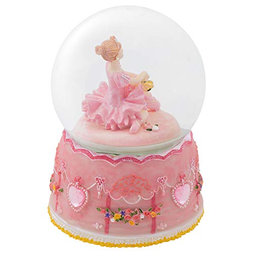 Figurine Ballerine Assise Rotative 100 Mm Boule D Eau Jouant Le Lac Des Cygnes Circulaire En Ligne