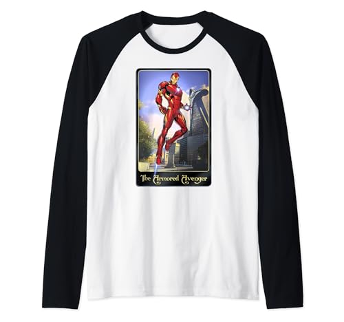 T-shirt Marvel Iron Man look baseball en coton pour fan de comics