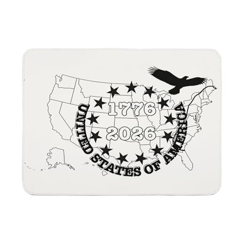 Tapis de souris américain 1776 idée cadeau souvenir pour passionnés des USA