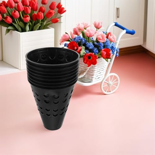 Centros de mesa de boda inolvidables con soportes de plástico negro GALPADA 8