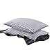 VM VOUGEMARKET Bedding Cotton Striped Pillowcases (Pack of 2), King Pillow Covers with Envelope Closure End,20"×36"-King,Stripe