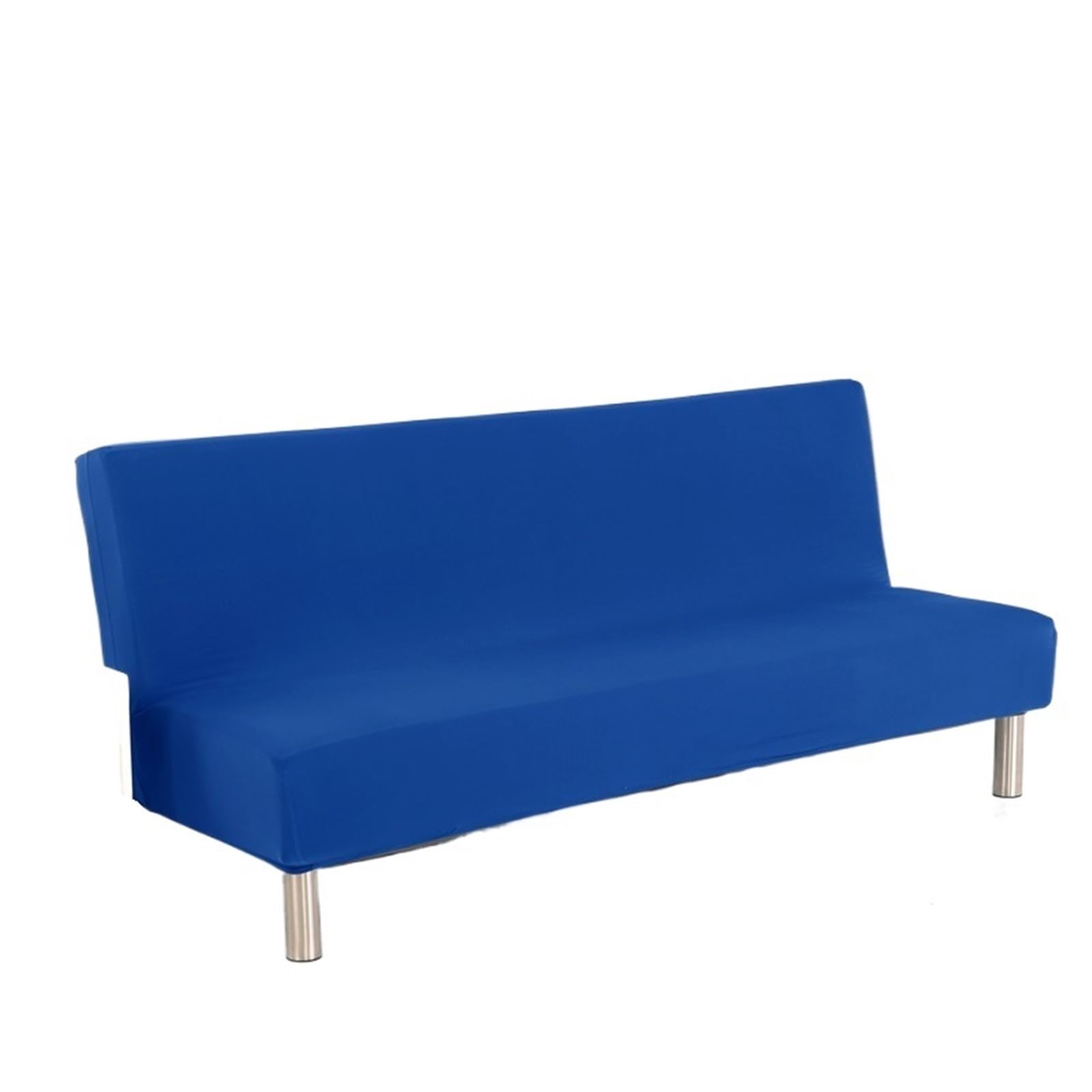 GCYEIDMA Armless Sofa Slipcover Solid Color Folding Sofa Bed Covers Spandex Stretch Elastic Material Double Seat Slipcovers For Living Room(Color 18,S (160-180cm))