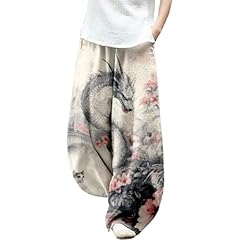 Japanese Ink Painting Pants for Women