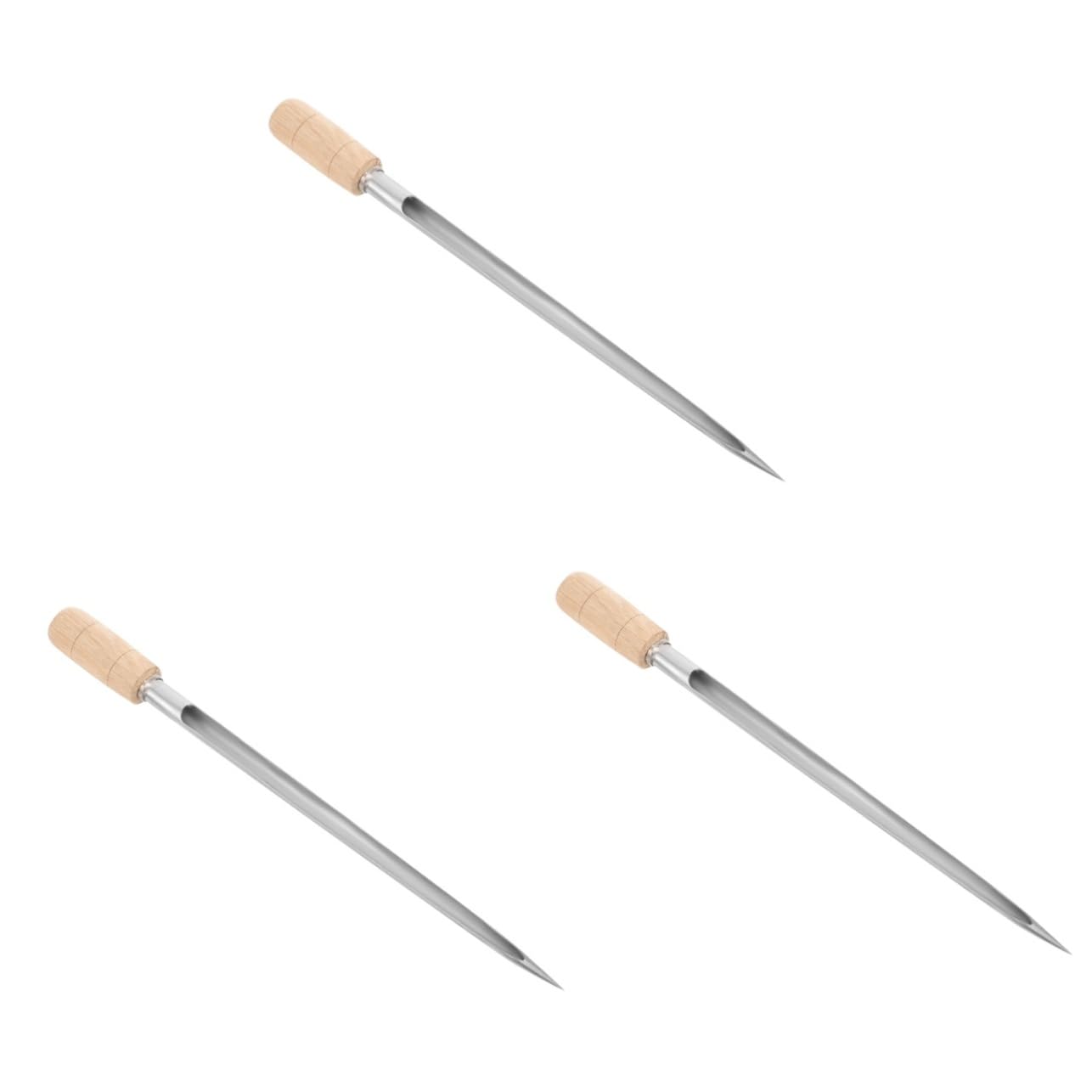 POPETPOP 2pcs Grain Sampler Wheat Multi-Functional Sampler Sampling Tool for Farm Corn Cereal Sampler for Outdoor Grain Probe Sampler Grain Sampling Tool Metal Rice Sampler Wooden