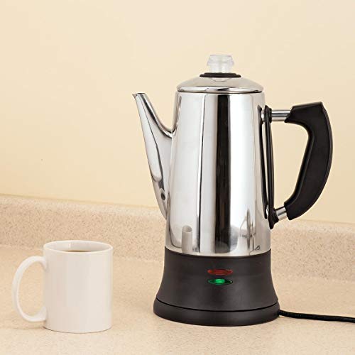 12 Cup Stainless Steel Coffee Percolator By Home Marketplace #TOP1