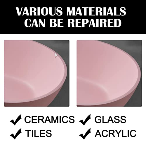 Porcelain Repair Kit - New Upgrade Bathtub Repair Kit - Fiberglass Tub Repair Kit For Acrylic, Porcelain, And Enamel - Porcelain Sink Repair Kit For Scratch, Holes, Cracks (White) #TOP5