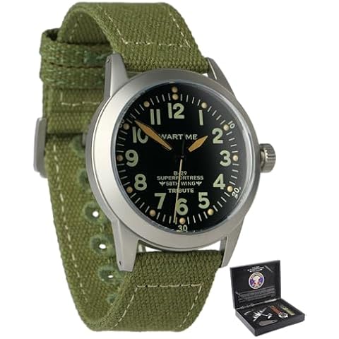 WARTIME Collectors limited edition Box Type A-11 Military Aviator Watch Inspired by the World War II Type A-11: Vintage Numbered to 500 units Collector's Edition with two watch straps included and extras. Cover