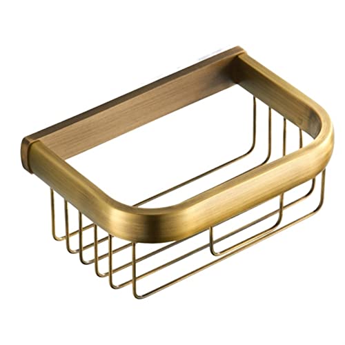 Fumeiao 1Pc Toilet Paper Holder Roll Paper Rack Wall Mounted Bathroom Toilet Paper Basket Storage Holder Rack Rustproof And Waterproof (Color : Gold) #TOP1