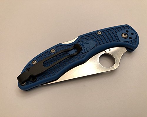Custom Titanium Deep Pocket Clip For Spyderco Delica 4 C11Pbk Knife #TOP4