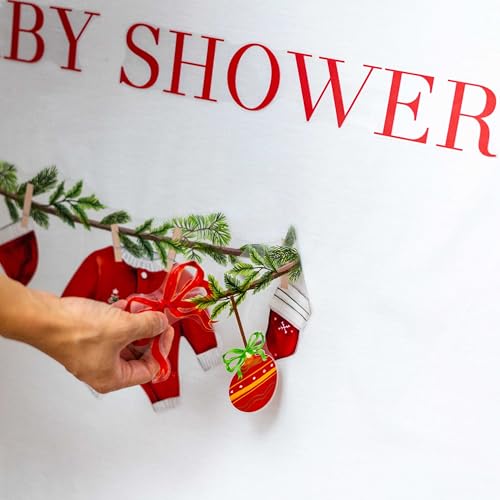 Vinilo decorativo para baby shower Navidad 29x24 in miniatura 7