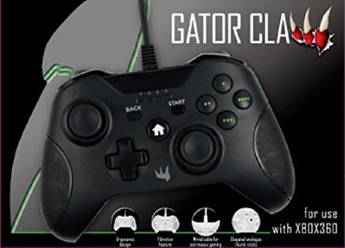 GATOR CLAW Wired Xbox 360 Controller Game Pad