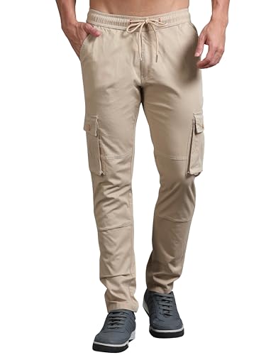 Image of Miraan Men's Regular Fit Mid Rise Cargo Pant