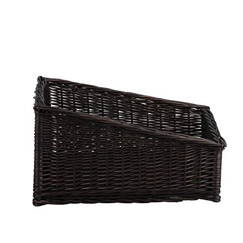 Panier en osier wengé e-wicker24 pour présentation de pâtisserie - 5