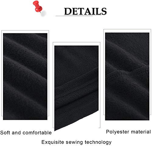 Axbxcx Neck Warmer Gaiter Balaclava - Windproof Ski Mask - Cold Weather Face Motorcycle Mask Cycling Skull Cap Thermal Scarf For Running Snowboarding Fishing Hunting Off-Roading Black #TOP3