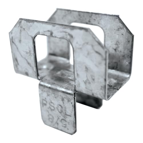 Simpson Strong-Tie PSCL 5/8 Panel Sheathing Clip for 5/8 in. Plywood and OSB, 20 ga. G90 Galvanized Steel, Press-On Edge Support, No Nails Required, 250-Pack