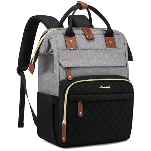 LOVEVOOK Laptop Backpack for Women, 15.6'' Waterproof Nurse Bag Teacher Work Backpack Purse for Women, Travel Computer Backpack for College Office Business Ladies
