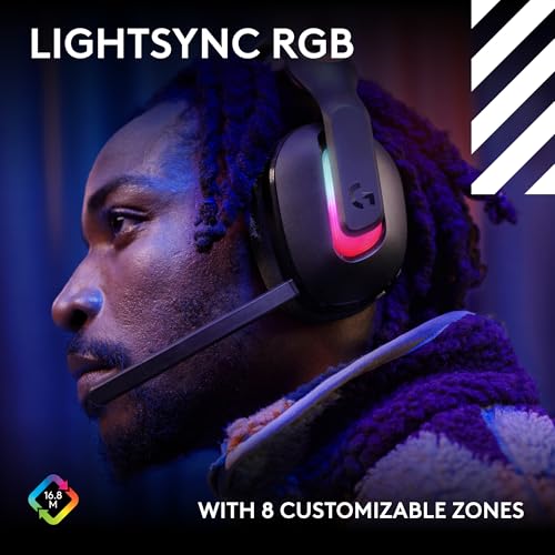 Logitech G Astro A20 X Lightspeed Wireless Gaming Headset for PS5, Xbox, Nintendo Switch/Switch 2, PC with 2-System PLAYSYNC Audio, Bluetooth, LIGHTSYNC RGB, and 48 kHz Boom Mic - Black by Logitech G - Image 5