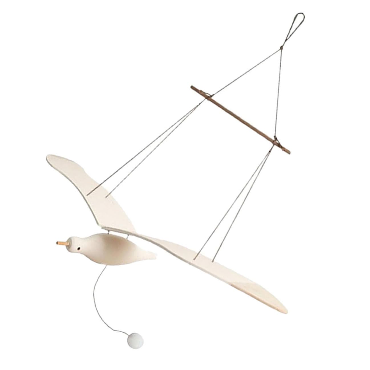 Sculpture oiseau volant bois suspendu décoration murale et feng shui maison