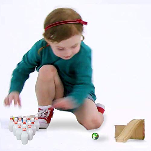 Kicko Miniature Bowling Game Set - 11 Pieces 1.5 Inch Deluxe - For Kids, Playing, Party Favors, Fun, Boys, Girls, Bowlers Etc. #TOP7