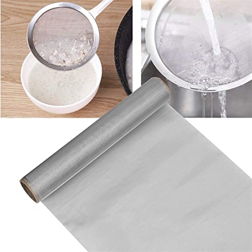 Fil d'acier inoxydable 300 mailles 1x1m pour filtre de cuisine et tamisage de maison - 6