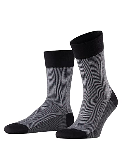 Chaussettes en laine vierge FALKE Hommes Sensitive Herringbone en fibres mélangées