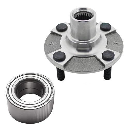 Image of Detroit Axle - FWD 2pc Front Wheel Bearing Hub Kit for Hyundai 2012-2017 Accent, Wheel Bearing Hub Assembly Wheel Bearing 2013 2014 2015 2016 Replacement