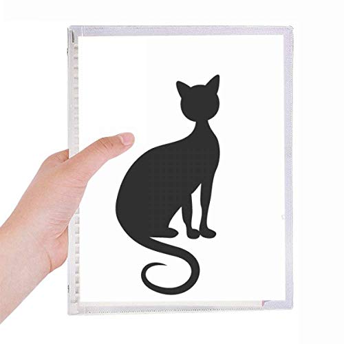 Carnet de notes à spirale chat noir un cadeau utile et original