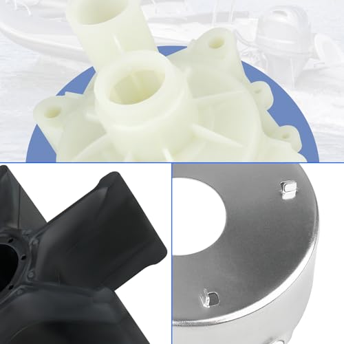 Image of Water Pump Impeller Kit 61AW0078 Compatible with Yamaha Outboard Marine 150 175 200 225 250 300 HP Motorsm, 2 /4 Stroke, Replaces 61A-W0078-A2 /A3 /A4-00 Sierra 18-3396-1