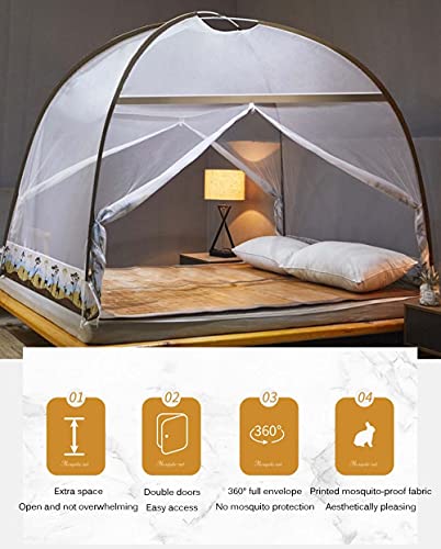 Moustiquaire pop-up idéale pour chambre à coucher et camping extérieur