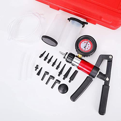 Zeajsru 23PC S Handheld Vacuum Pump Tester Brake Bleeder Kit Brake System Bleeding Tools thumb #1